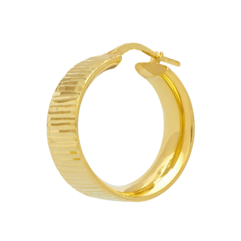 Wide Sparkly Hoop Earrings