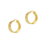 Wide Sparkly Hoop Earrings