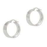 Wide sparkly cuff style hoops