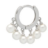 XXS Pearl Huggies - Rose gold - The Hoop Station