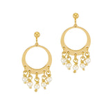 Pearl earrings gold