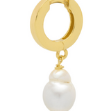 Pearl hoop earrings