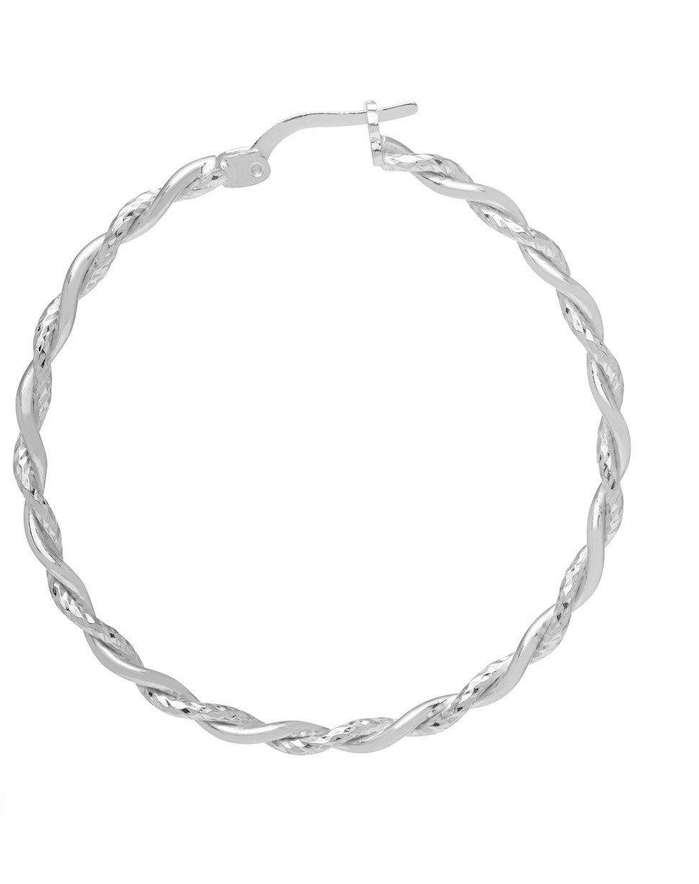 Hoop Earrings - Silver - Medium