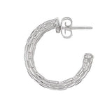 Small Silver Luxury Hoop Earrings