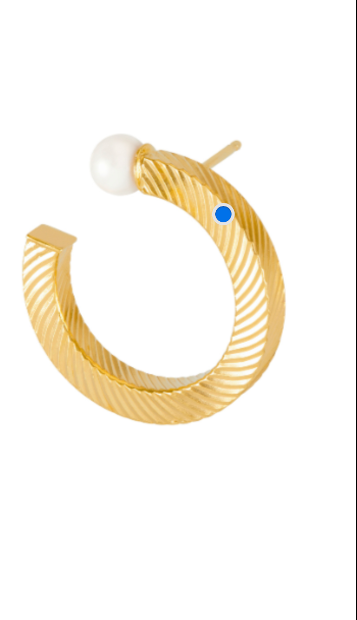 Gold Textured Hoops