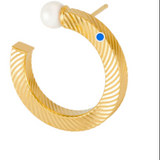 Gold Textured Hoops