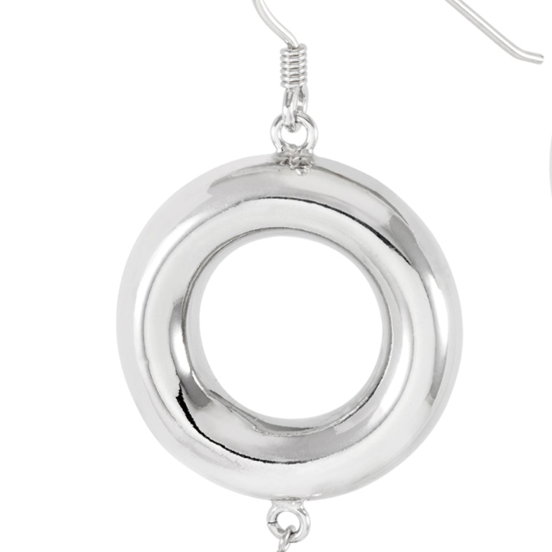 Drop Pearl Chandelier Earrings - Silver - The Hoop Station