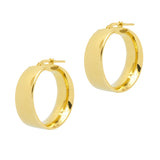 Wide shiny hoops