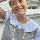 Silver graduated earrings