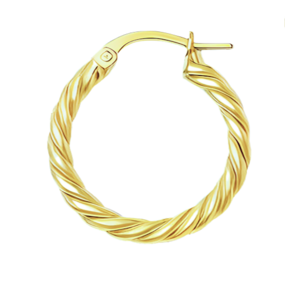 Spiral Hoop Earrings - Gold - Extra Small - 10 mm - The Hoop Station