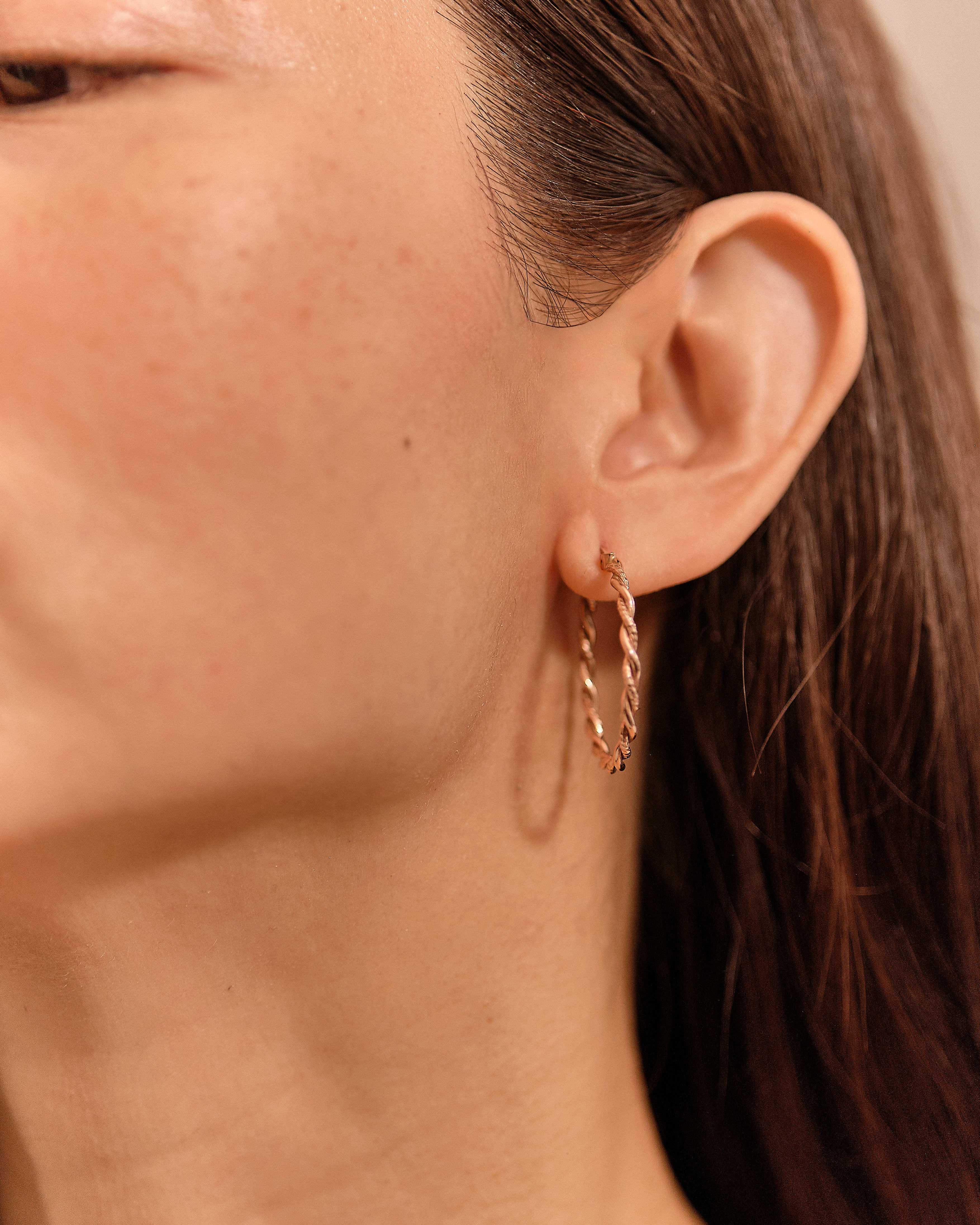 Rose Gold Hoops
