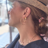 Twist Small Gold Hoop Earrings