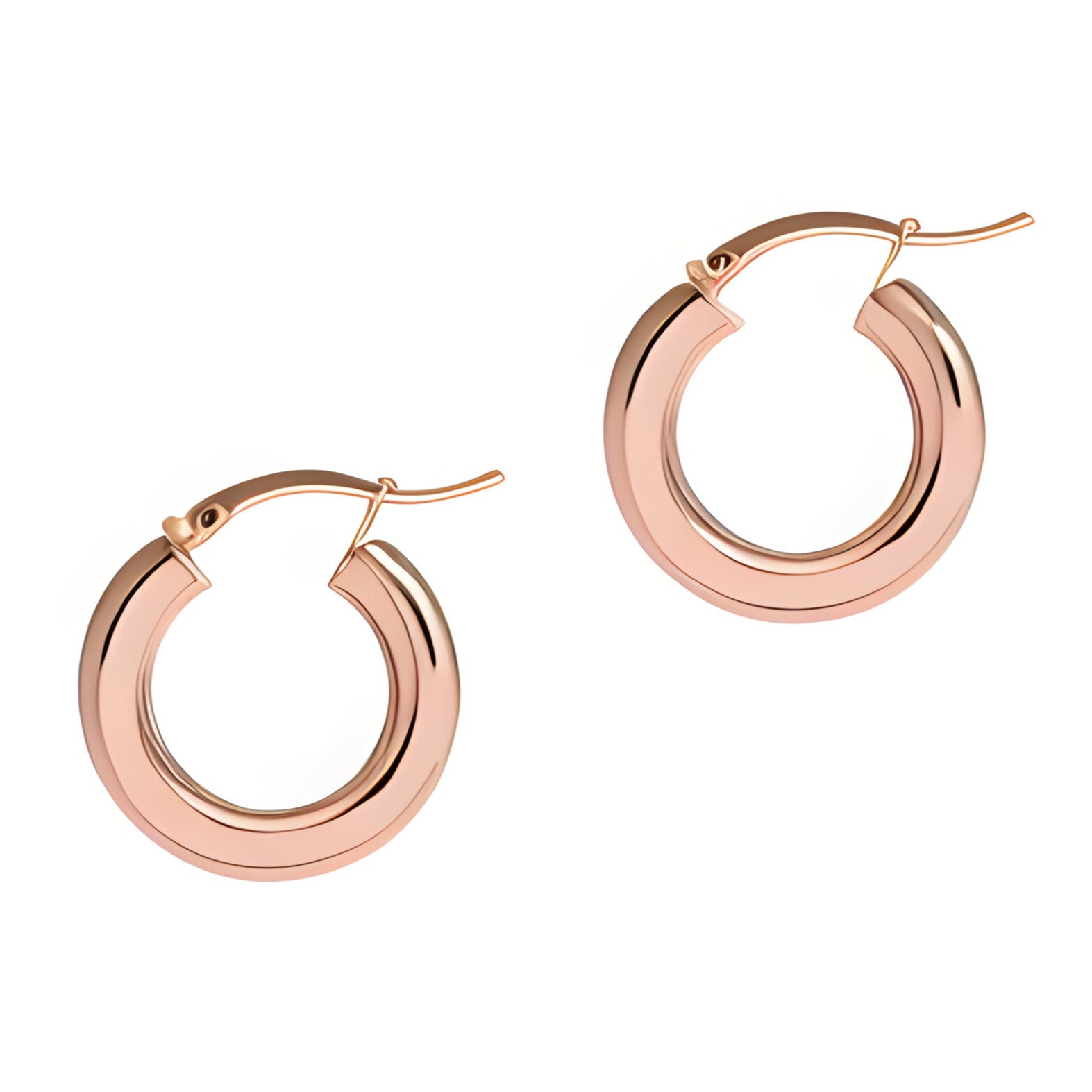 XS Chunky Hoop Earrings - Rose Gold