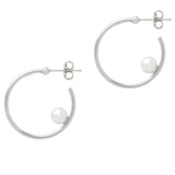 hoop earrings with pearls