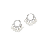 pearl huggie earrings