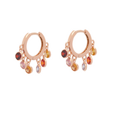 rose gold huggie hoops