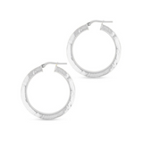 textured hoop earrings