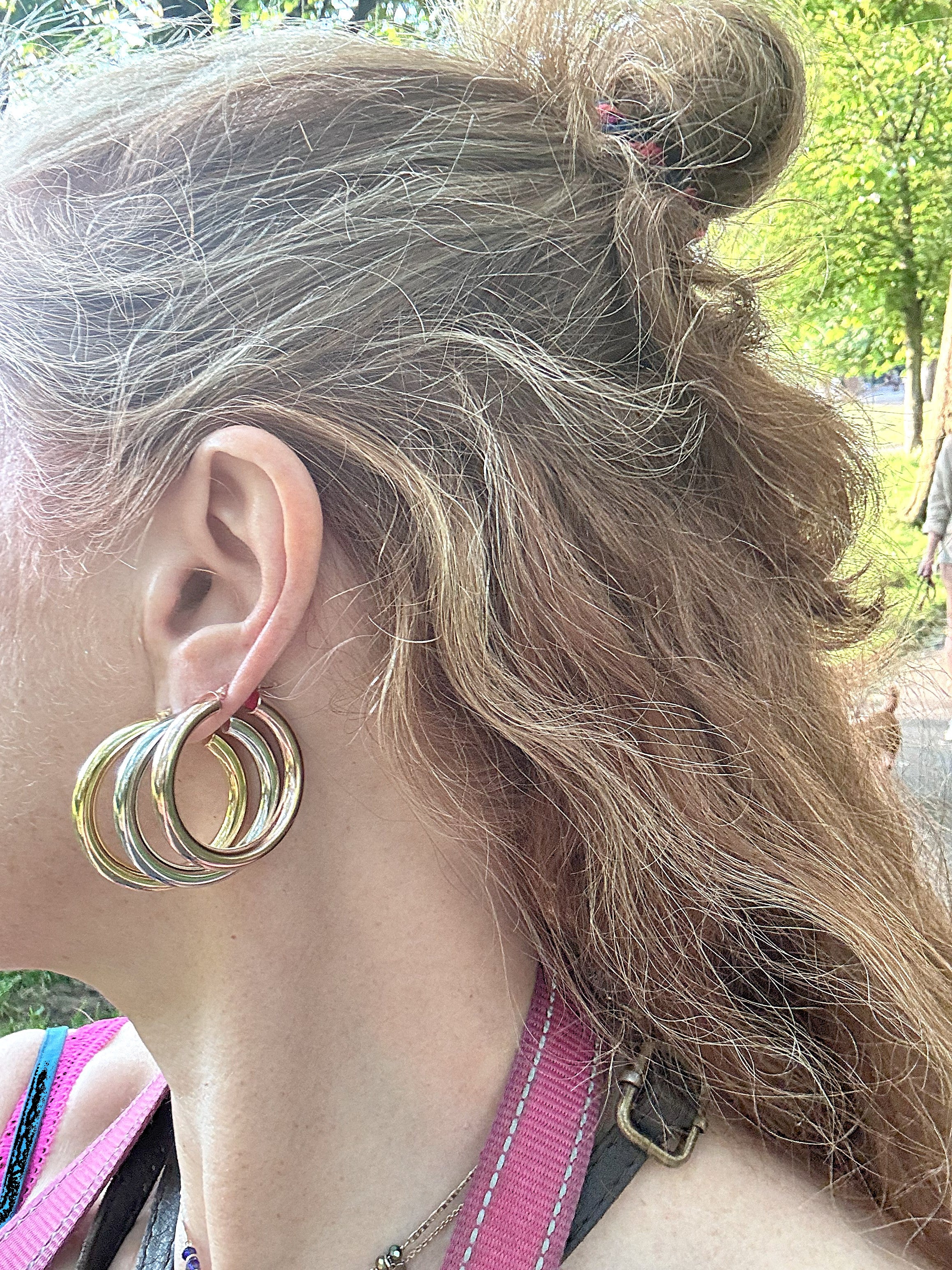 Bold Hoop Earrings - Rose Gold - Large - 35 mm - The Hoop Station