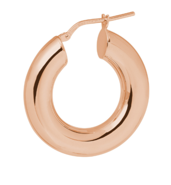 Bold Rose Gold Hoops
