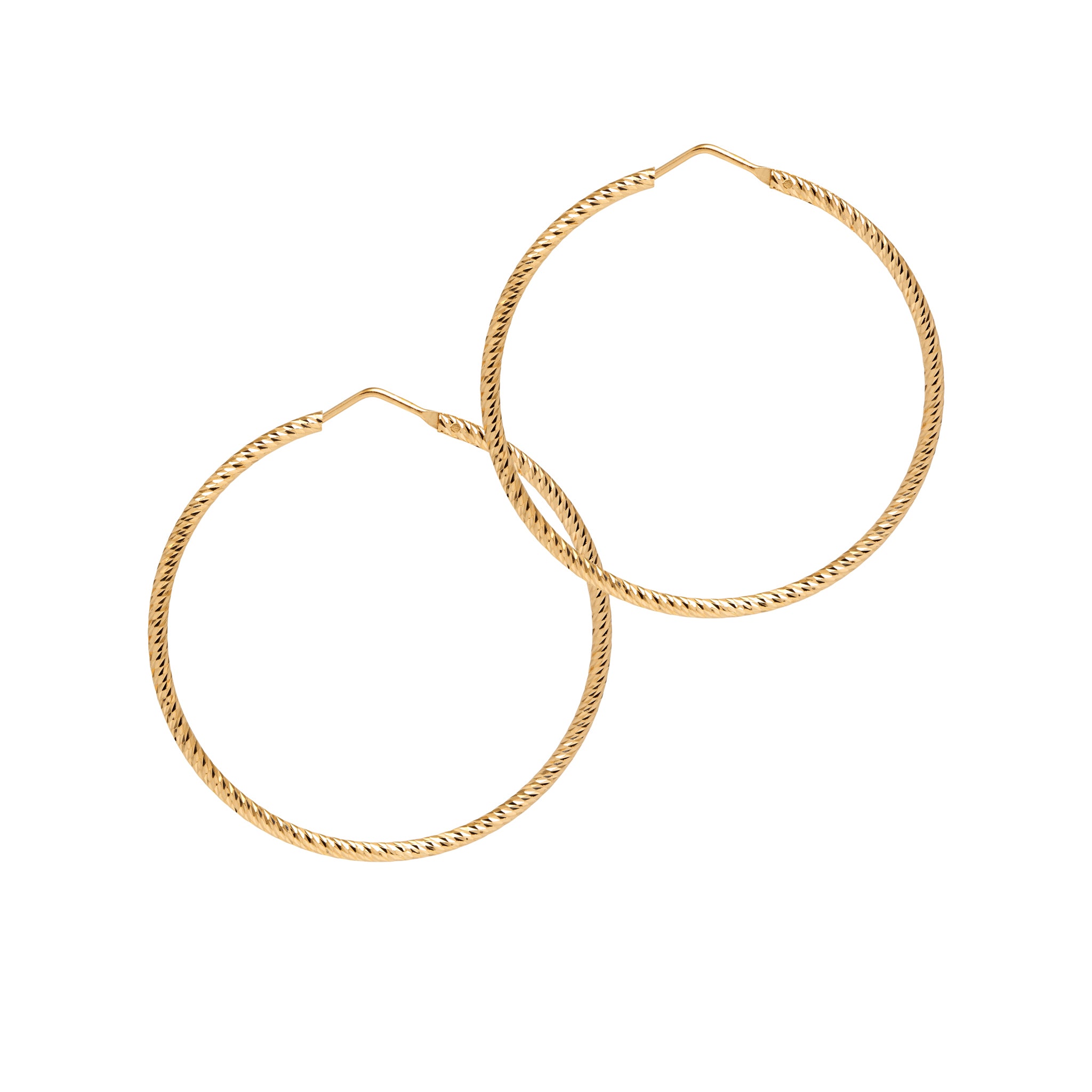 sparkly hoop earrings gold
