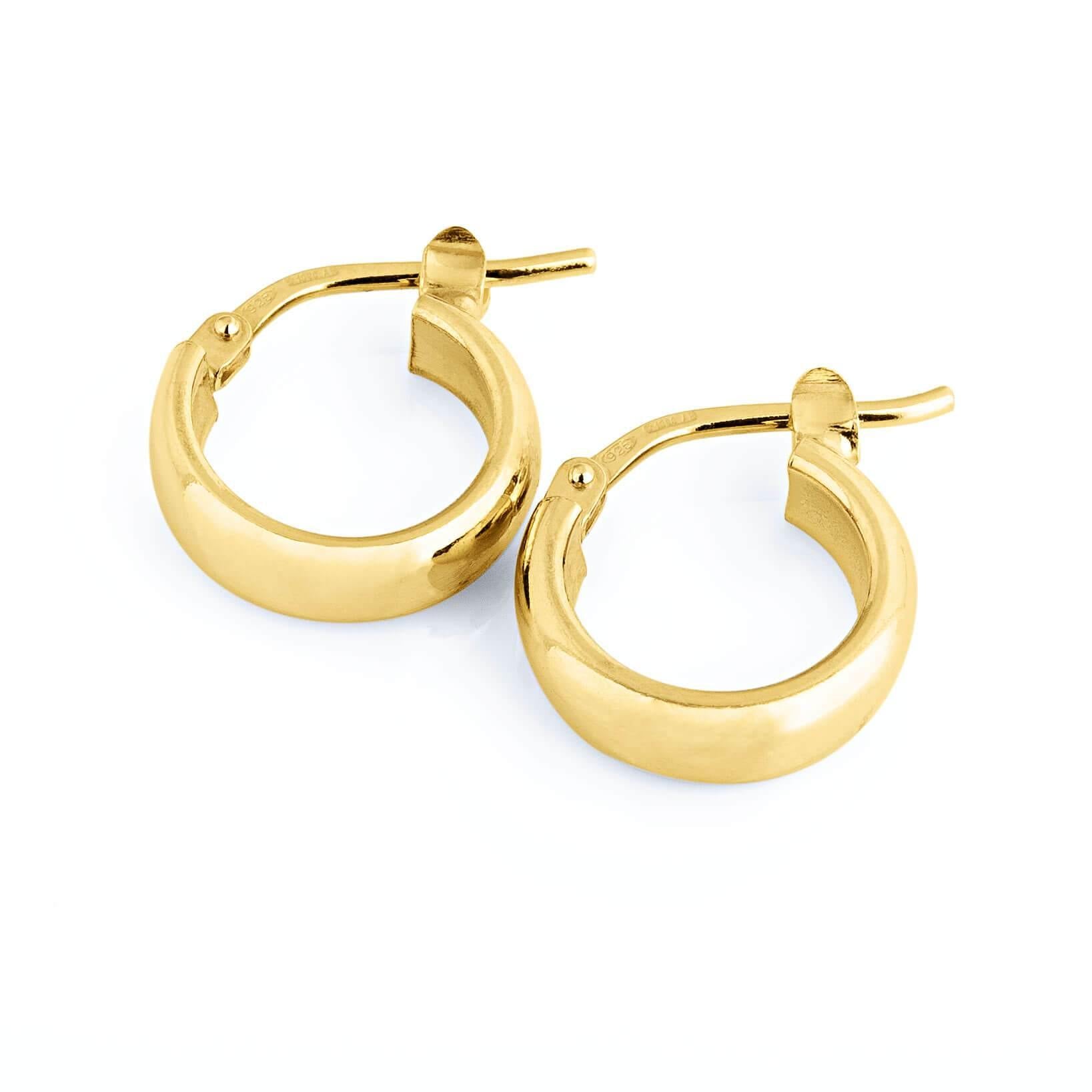 Gold Luxury Small Huggie Earrings