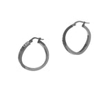 sparkly wave hoops