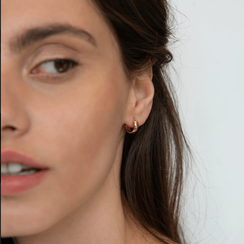Rose Gold Extra Small Hoop Earrings