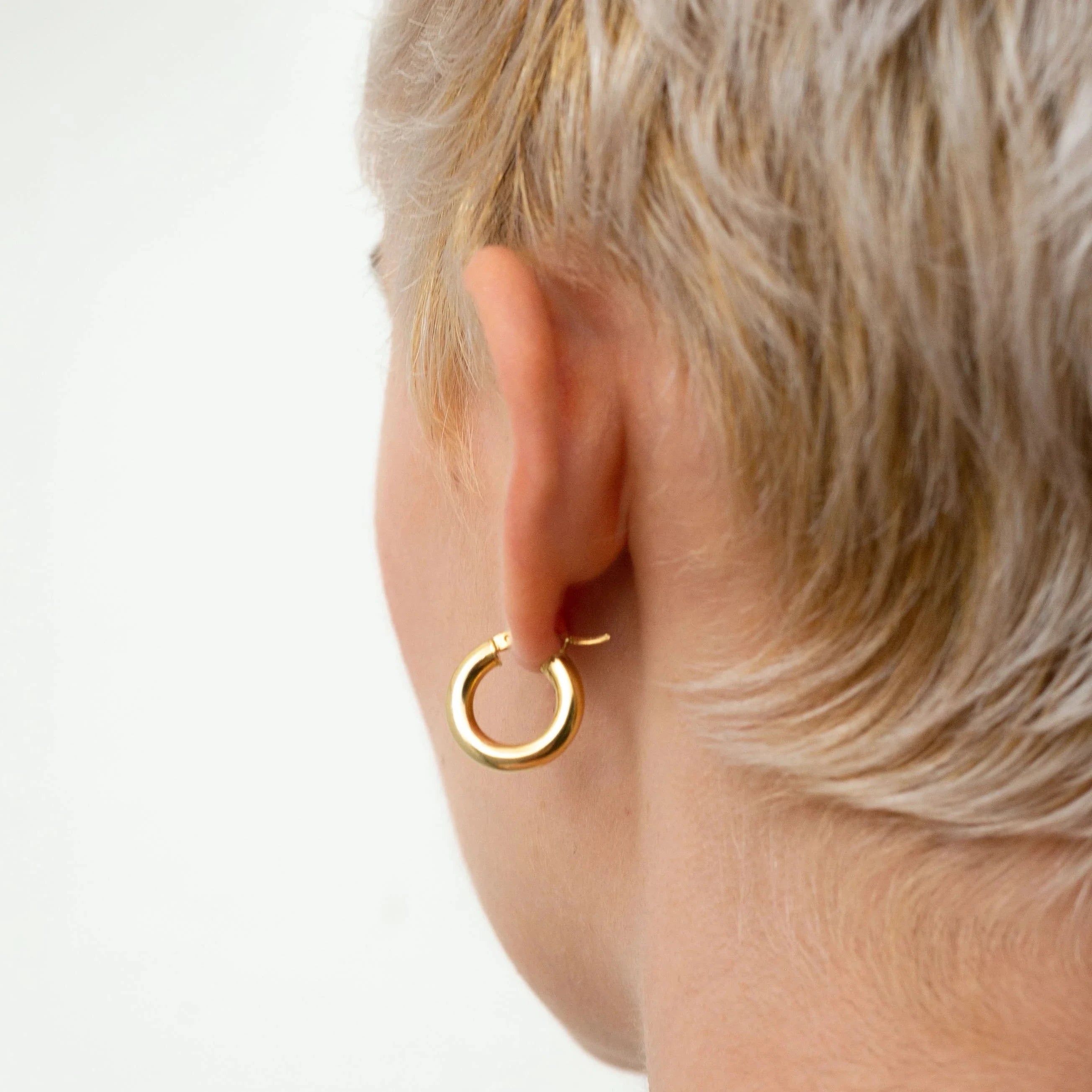 Chunky Gold Hoops - Extra Small - THE HOOP STATION