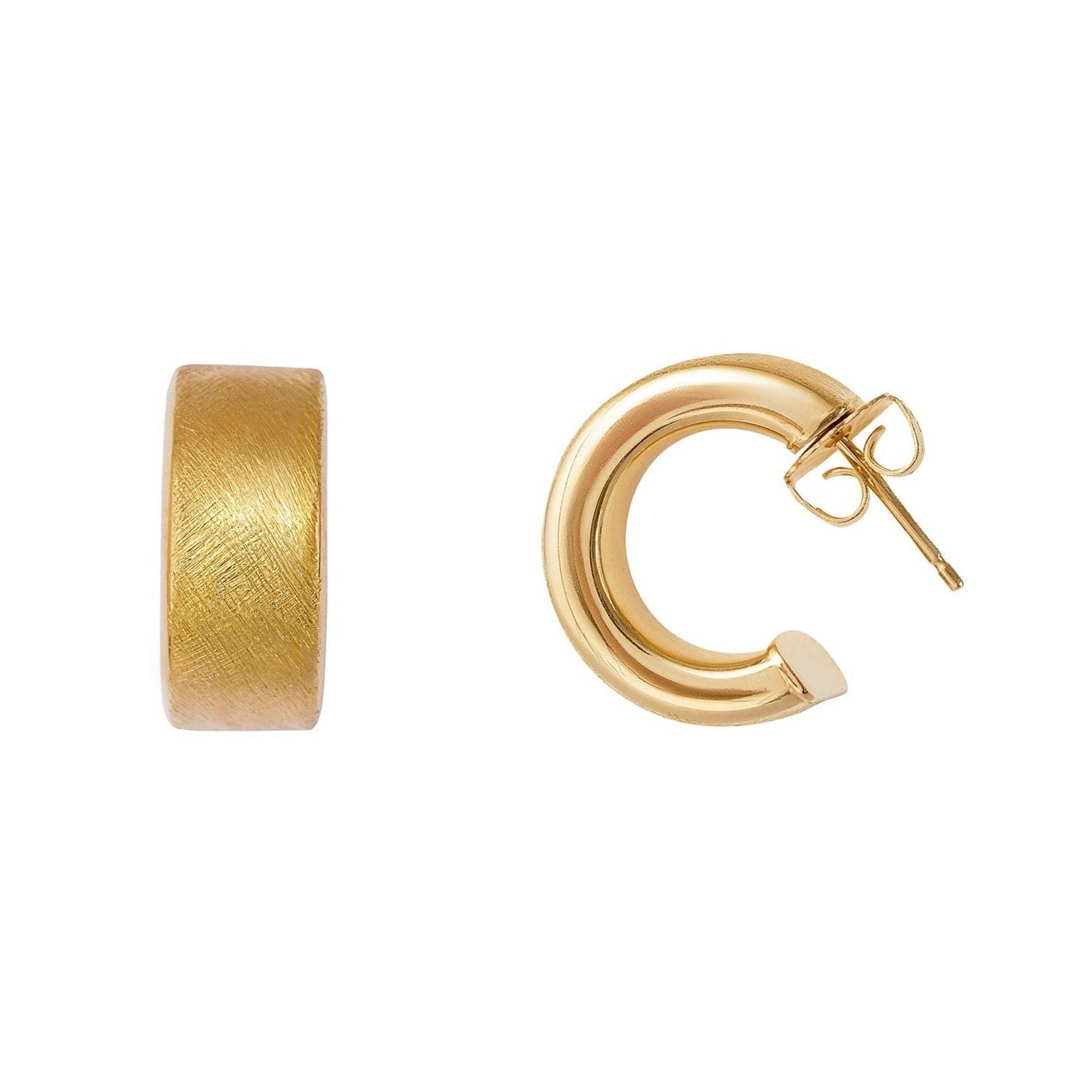 Small wide sales hoop earrings