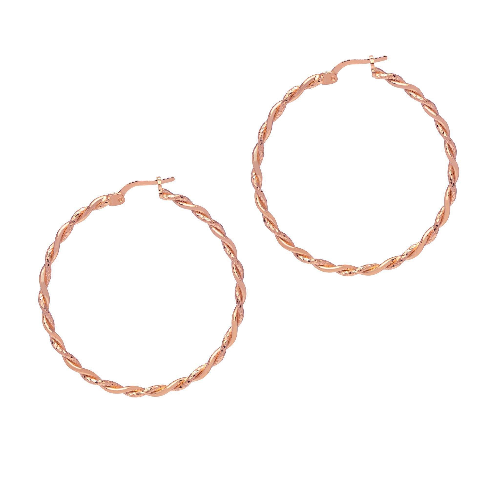 Hoop Earrings Rose Gold