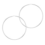 XXL & XL - Silver Hoop Earrings