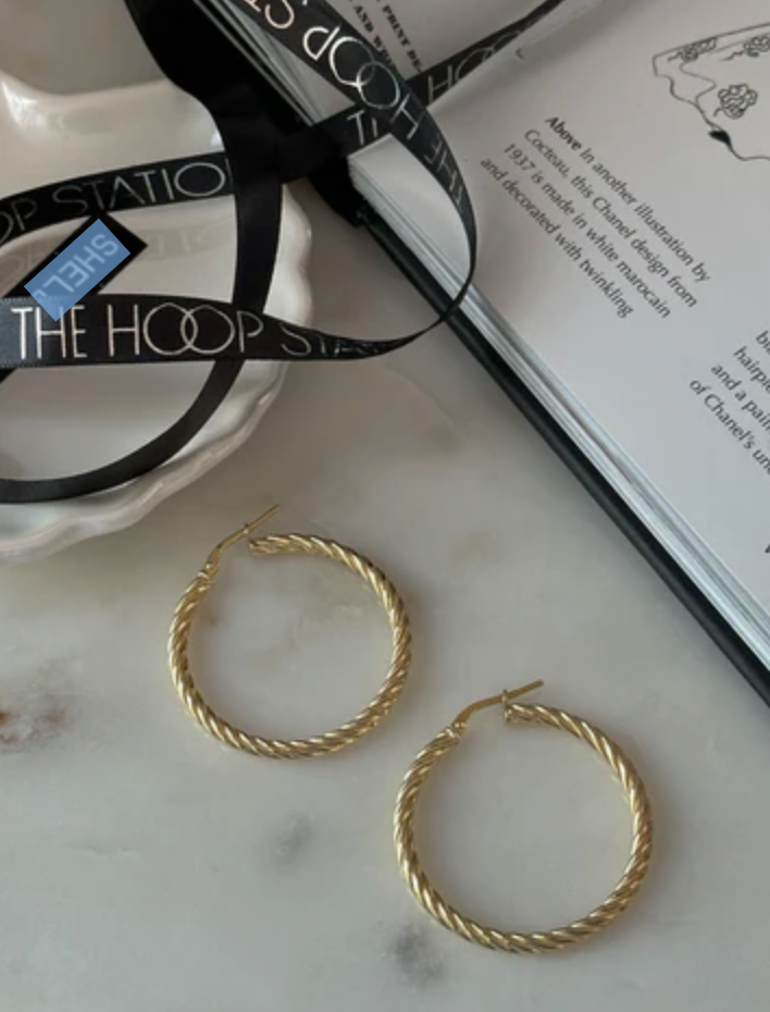 Spiral Hoop Earrings