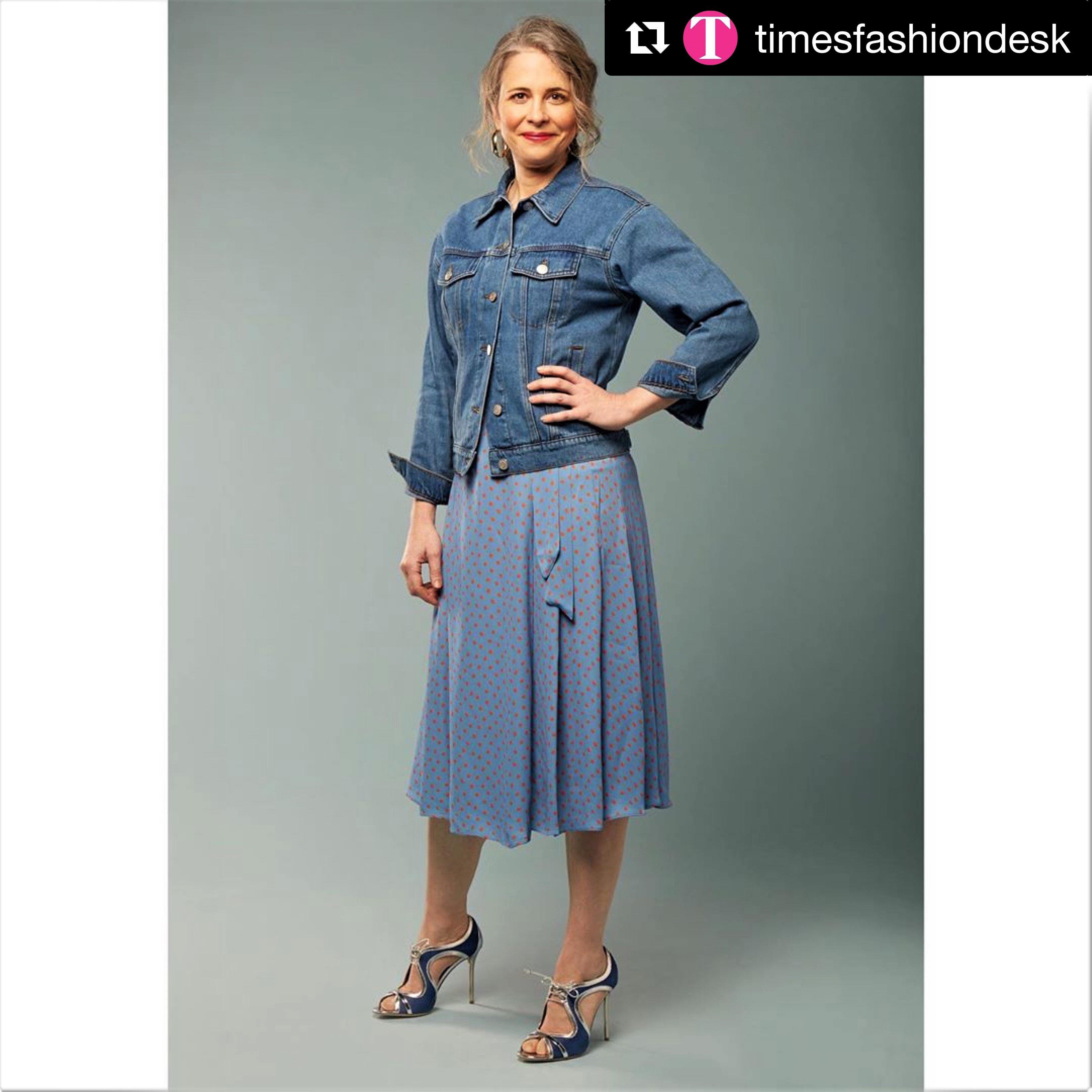 THE TIMES: Hoops + Denim Jacket - THE HOOP STATION by Georgiana Scott Jewellery