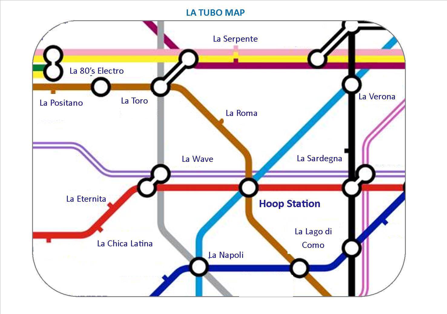 Our very own TUBE Map! - THE HOOP STATION by Georgiana Scott Jewellery