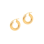 Shiny Small Gold Luxury Hoops