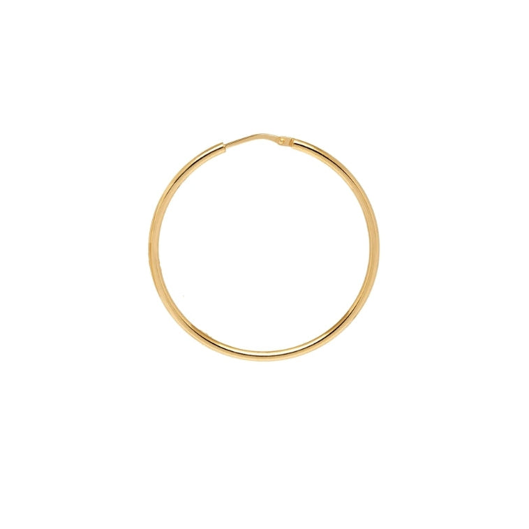 33 mm classic gold hoop earrings