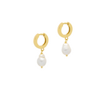 Drop Pearl Charms - Gold or Silver - THE HOOP STATION