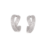 Luxury Wave Sparkly Earrings