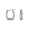 Chunky, oval hoops