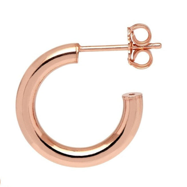 Rose Gld Hoop Earrings