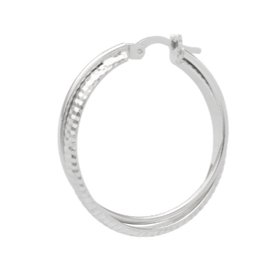 Double Hoops Small