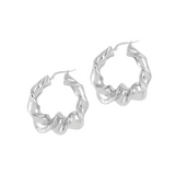 Big Frills - Silver Earrings - Large