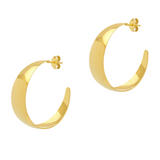 Curved Gold Hoops