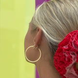 gold large hoops