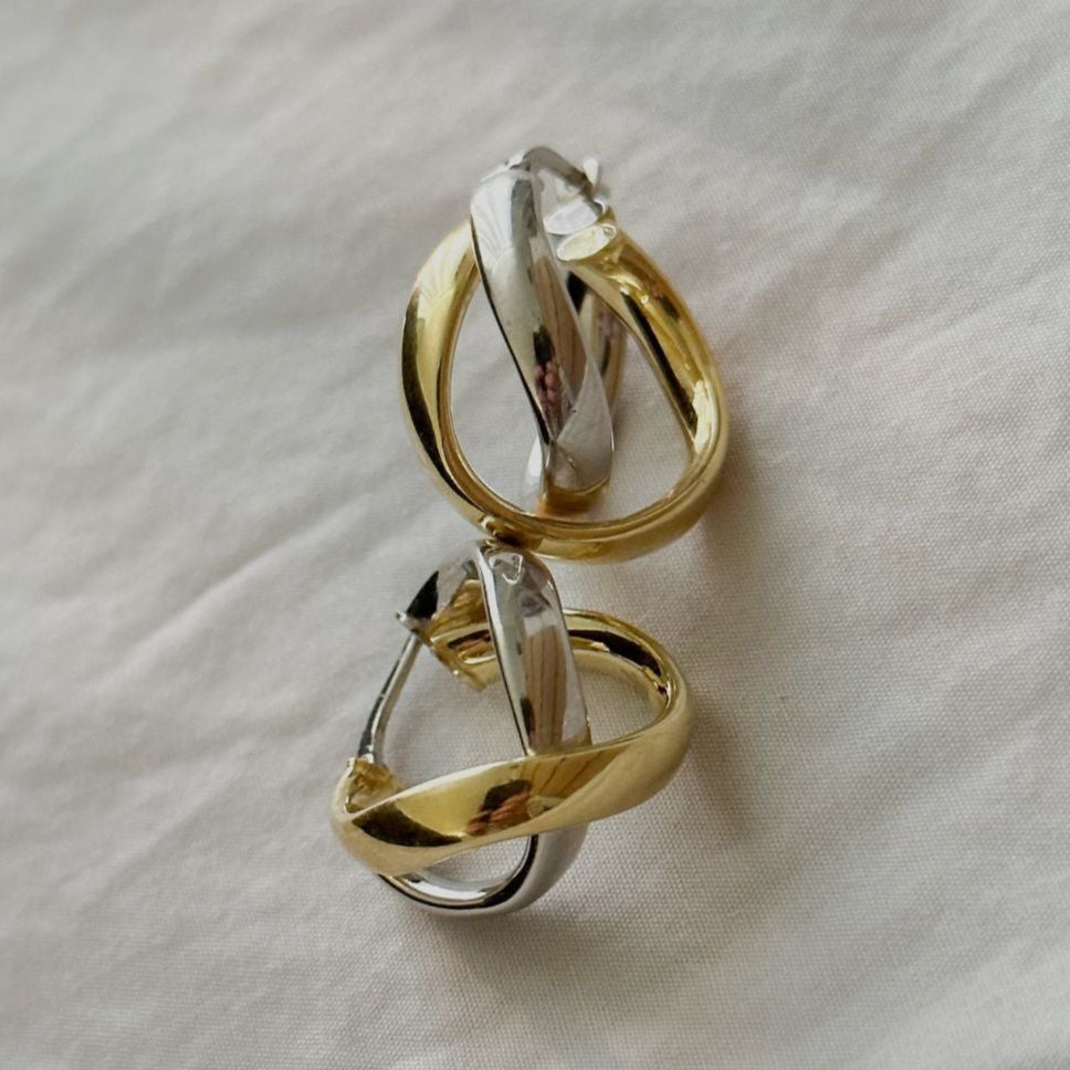 Gold & Silver Small Hoops