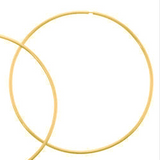 Skinny, Classic Hoop Earrings - Gold  - 5 x sizes