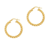 Spiral Hoops Gold -