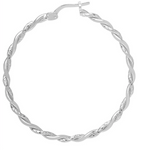  Hoop Earrings - Silver - Medium