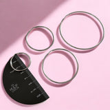 Printable Hoop Size Ruler on Pink Background