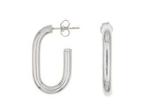 oblong oval luxury hoops